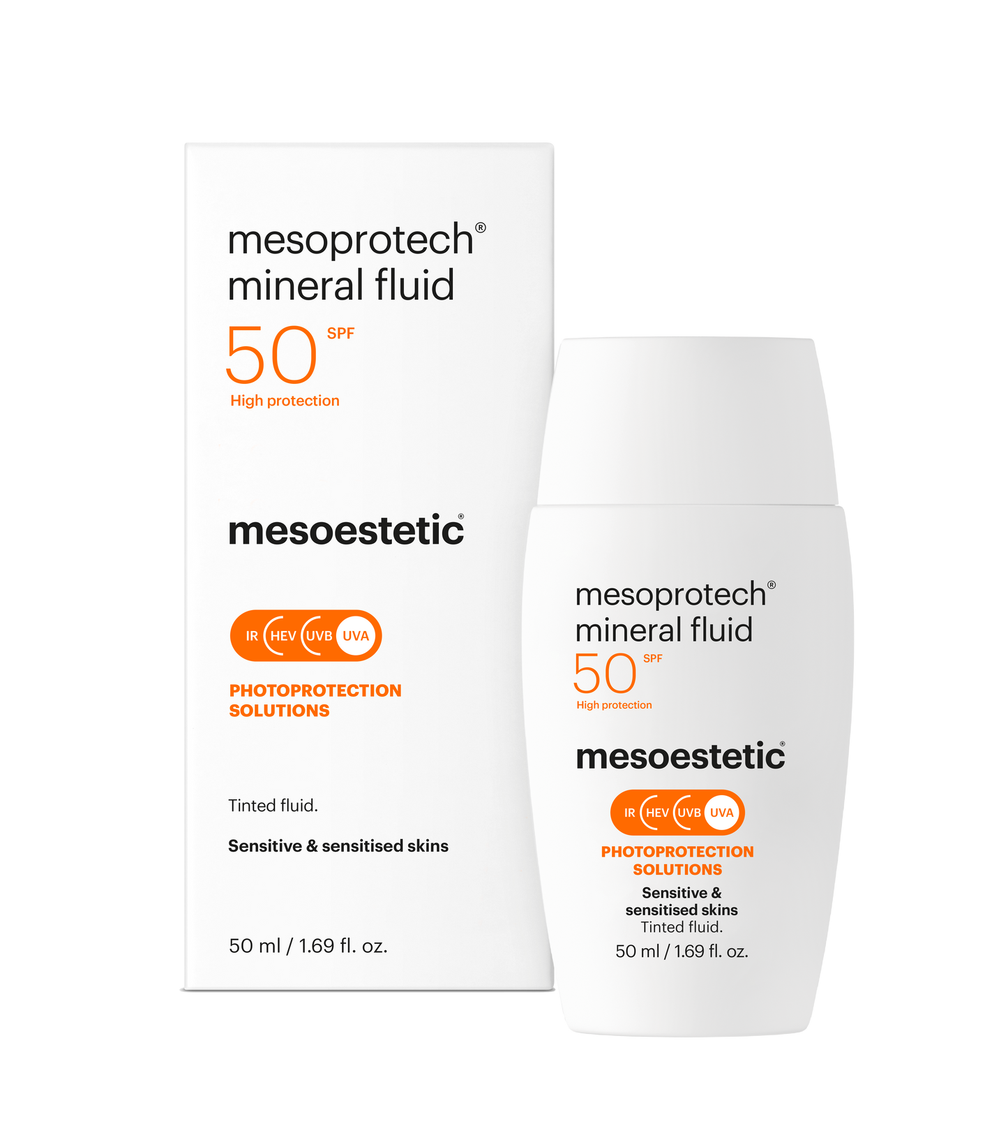 mesoestetic® mesoprotech® mineral fluid zonnebrandcrème voor de gevoelige huid