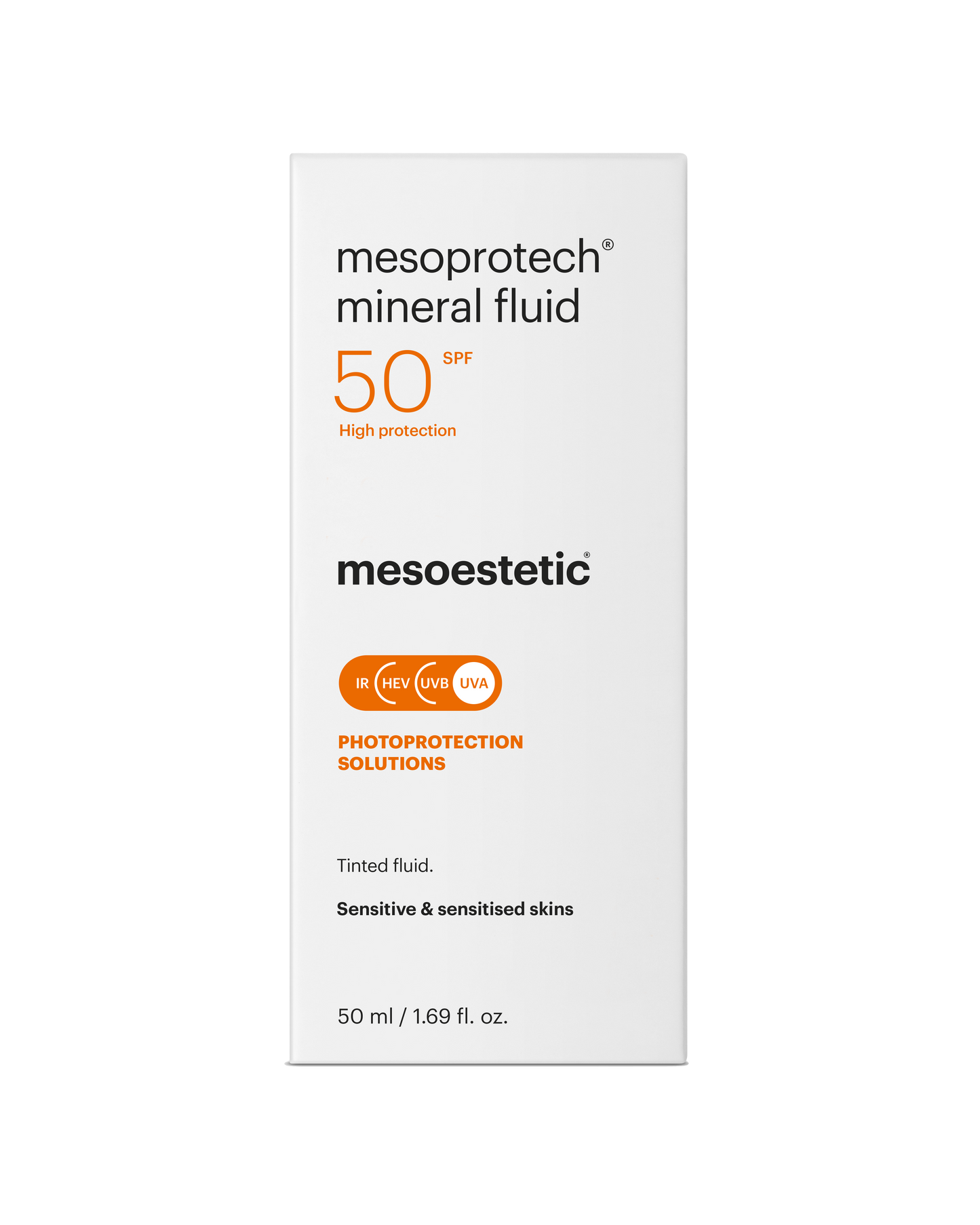 mesoestetic® mesoprotech® mineral fluid zonnebrandcrème voor de gevoelige huid