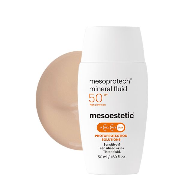 mesoestetic® mesoprotech® mineral fluid zonnebrandcrème voor de gevoelige huid