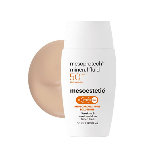 mesoestetic® mesoprotech® mineral fluid zonnebrandcrème voor de gevoelige huid